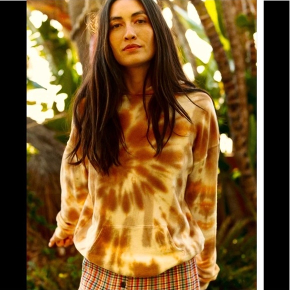 THE GREAT. Tops - THE GREAT.  Tie Dye Gym Hoodie 1/S